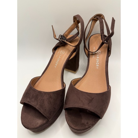 Chinese Laundry Shoes - Chinese Laundry Women's Theresa Heeled Sandal, Brown, SZ 8 SKU S427